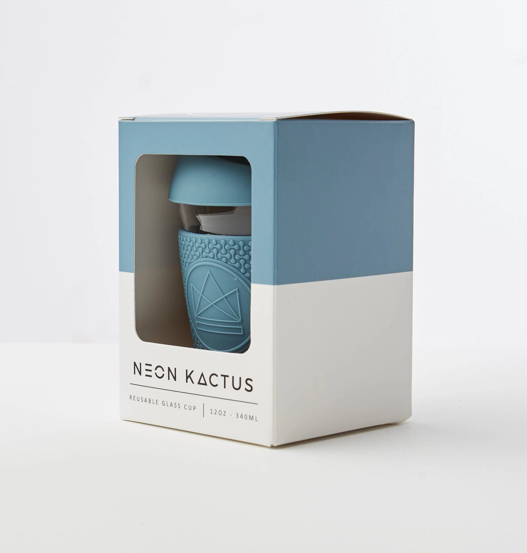 12oz Glass Reusable Coffee Cup - Super Sonic