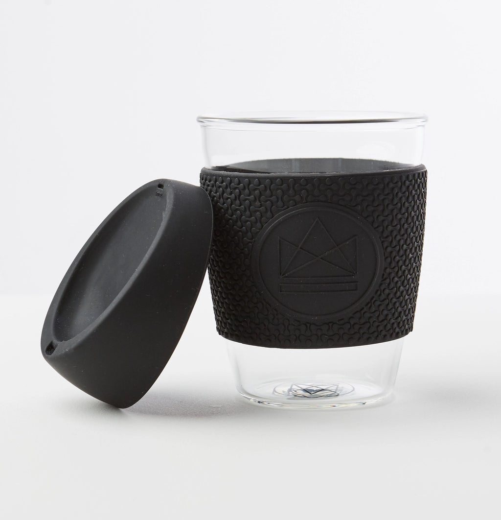12oz Glass Reusable Coffee Cup - Rock Star