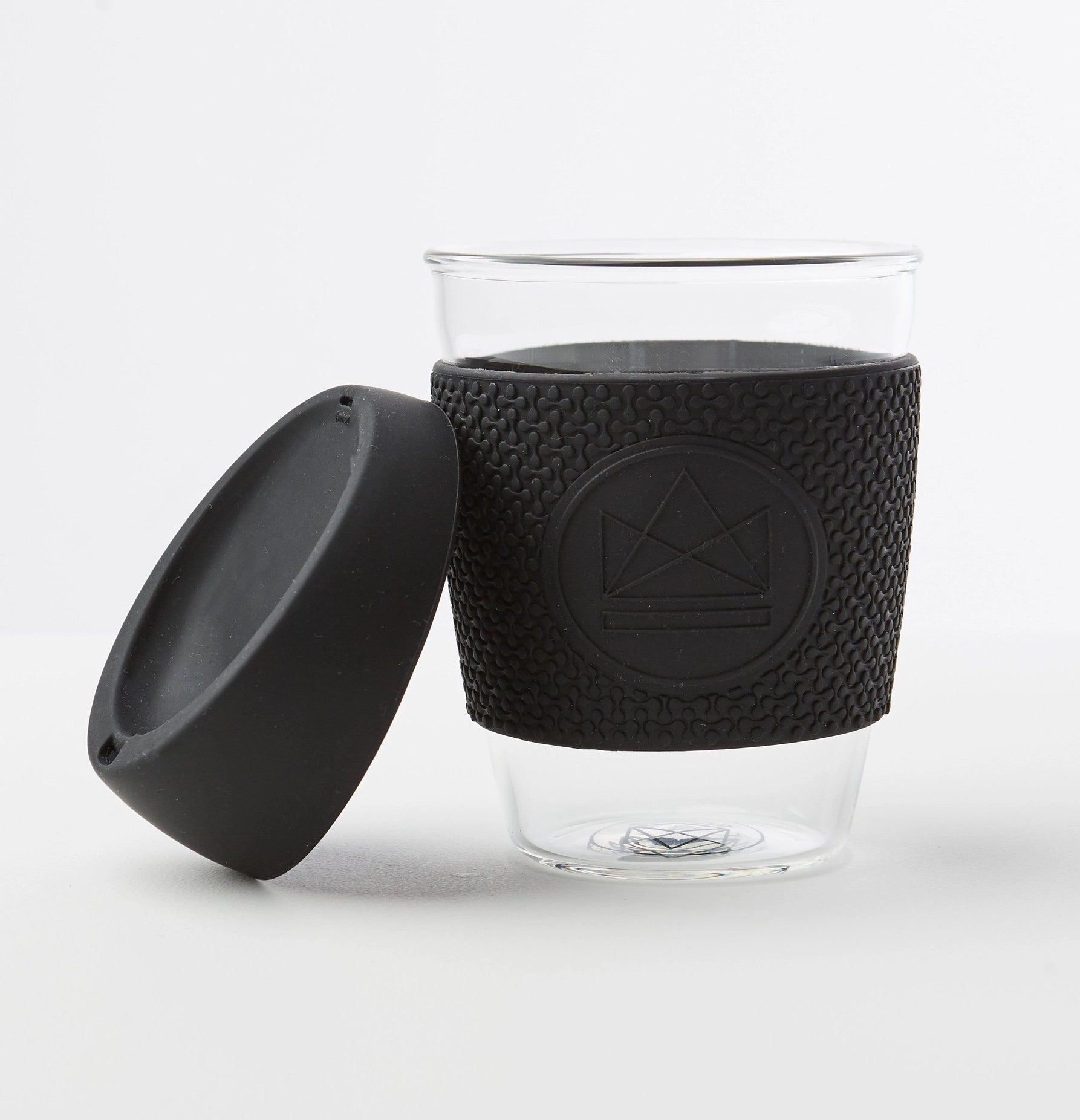 12oz Glass Reusable Coffee Cup - Rock Star