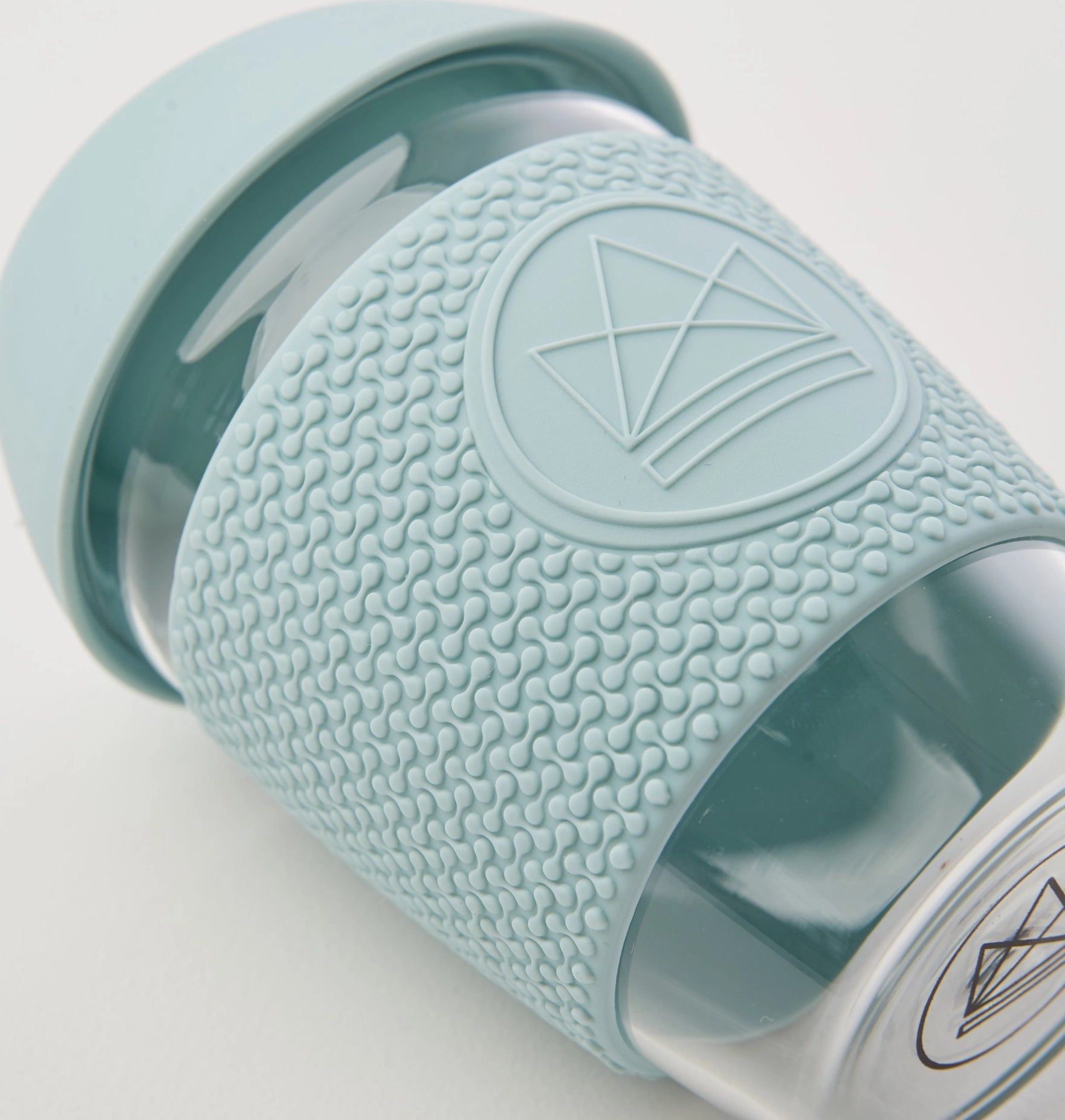 12oz Glass Reusable Coffee Cup - Sea Breeze