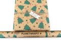 Christmas Trees Recycled Kraft Gift Wrapping Paper