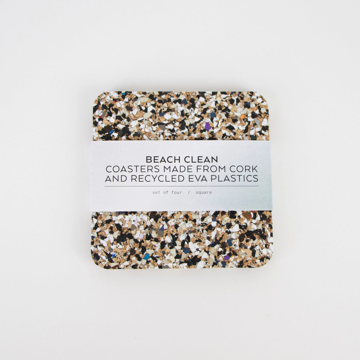 Beach Clean Square Coasters - Set Of 4 - LIGA