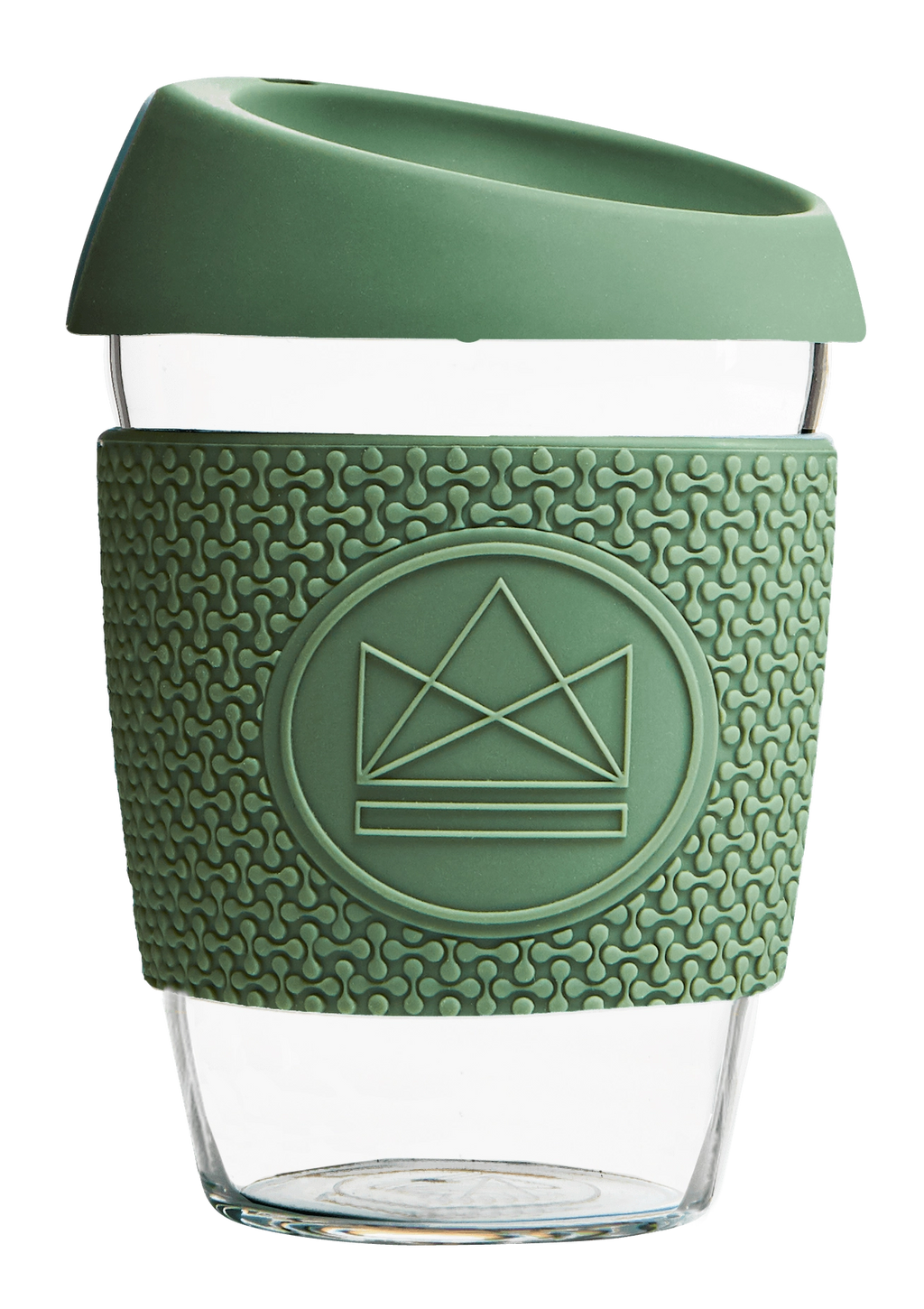 12oz Glass Reusable Coffee Cup - Happy Camper