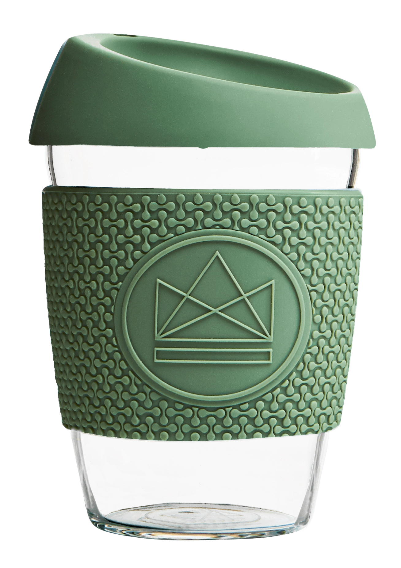 12oz Glass Reusable Coffee Cup - Happy Camper