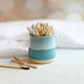 Coast Blue Handmade Ceramic Match Pot - Glosters Pottery