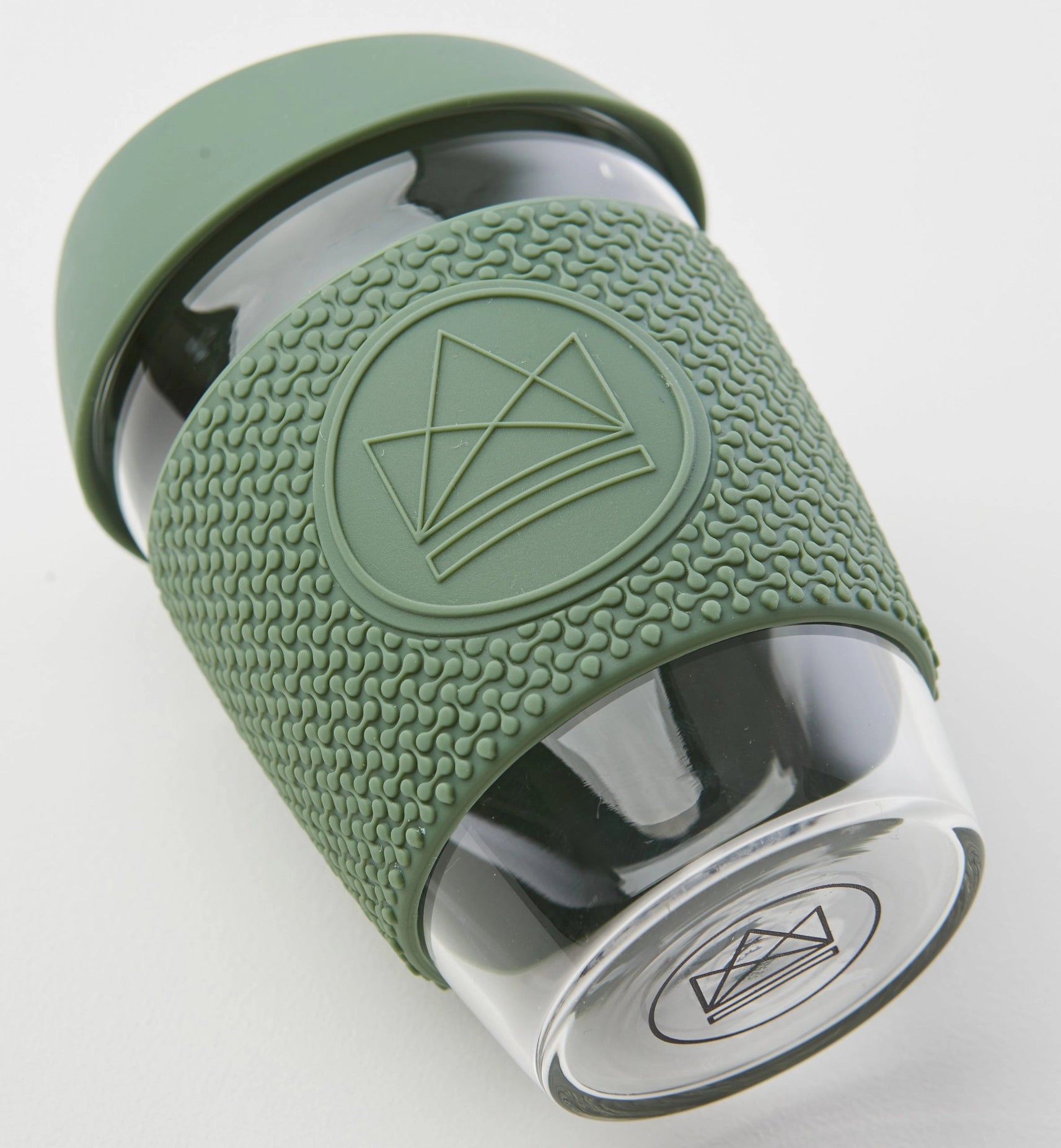 12oz Glass Reusable Coffee Cup - Happy Camper