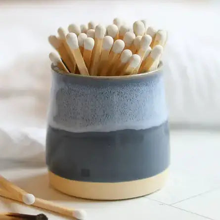Midnight Blue Handmade Ceramic Match Pot - Glosters Pottery