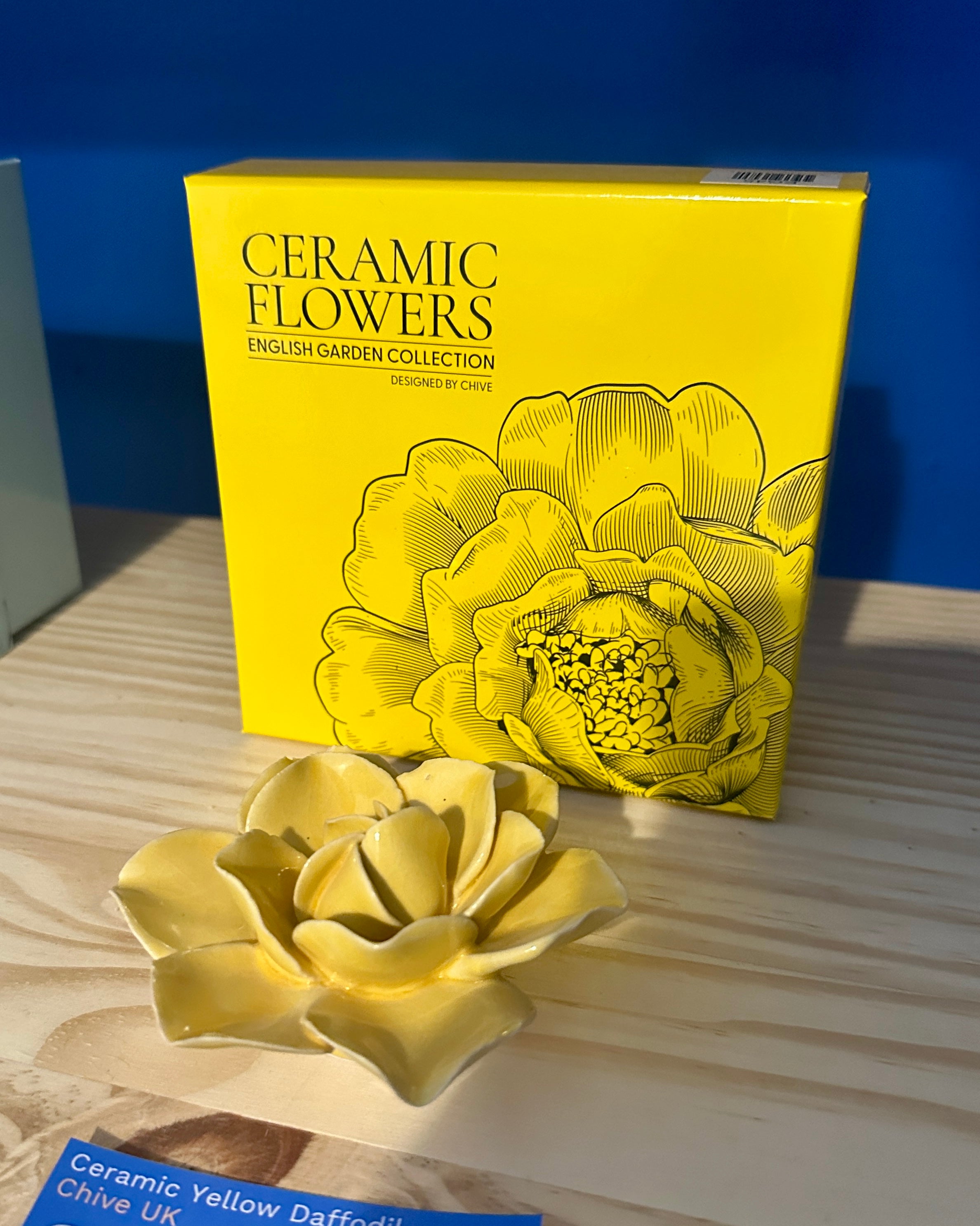 Ceramic Yellow Daffodil Flower - Chive UK