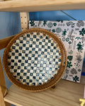 Rattan & Mother of Pearl Serving Trays - Drift
