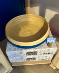 Large Blue Bamboo Fruit Bowl