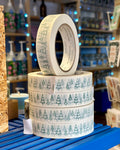 Paper Christmas Wrapping Tape - Green Trees