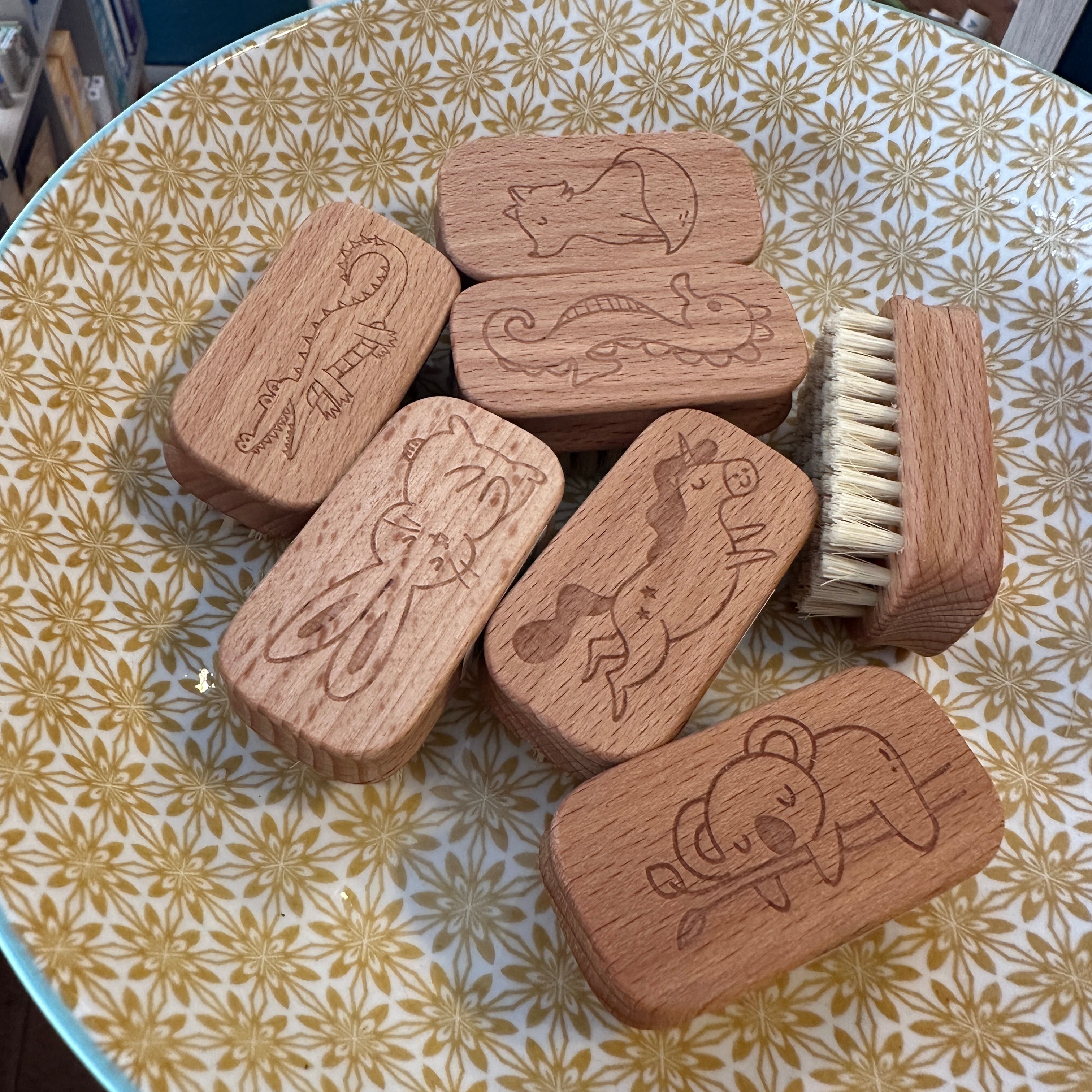 Kids Natural Vegan Nail Brushes