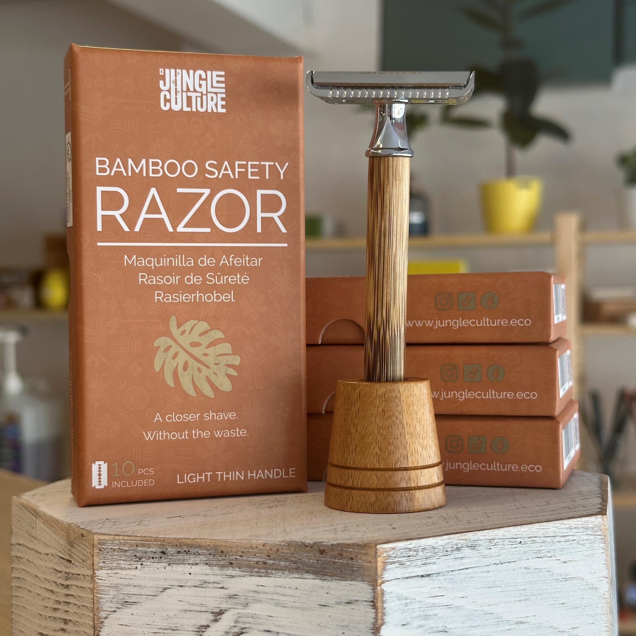 Bamboo Safety Razor - Light Thin Handle – Tare & Tide