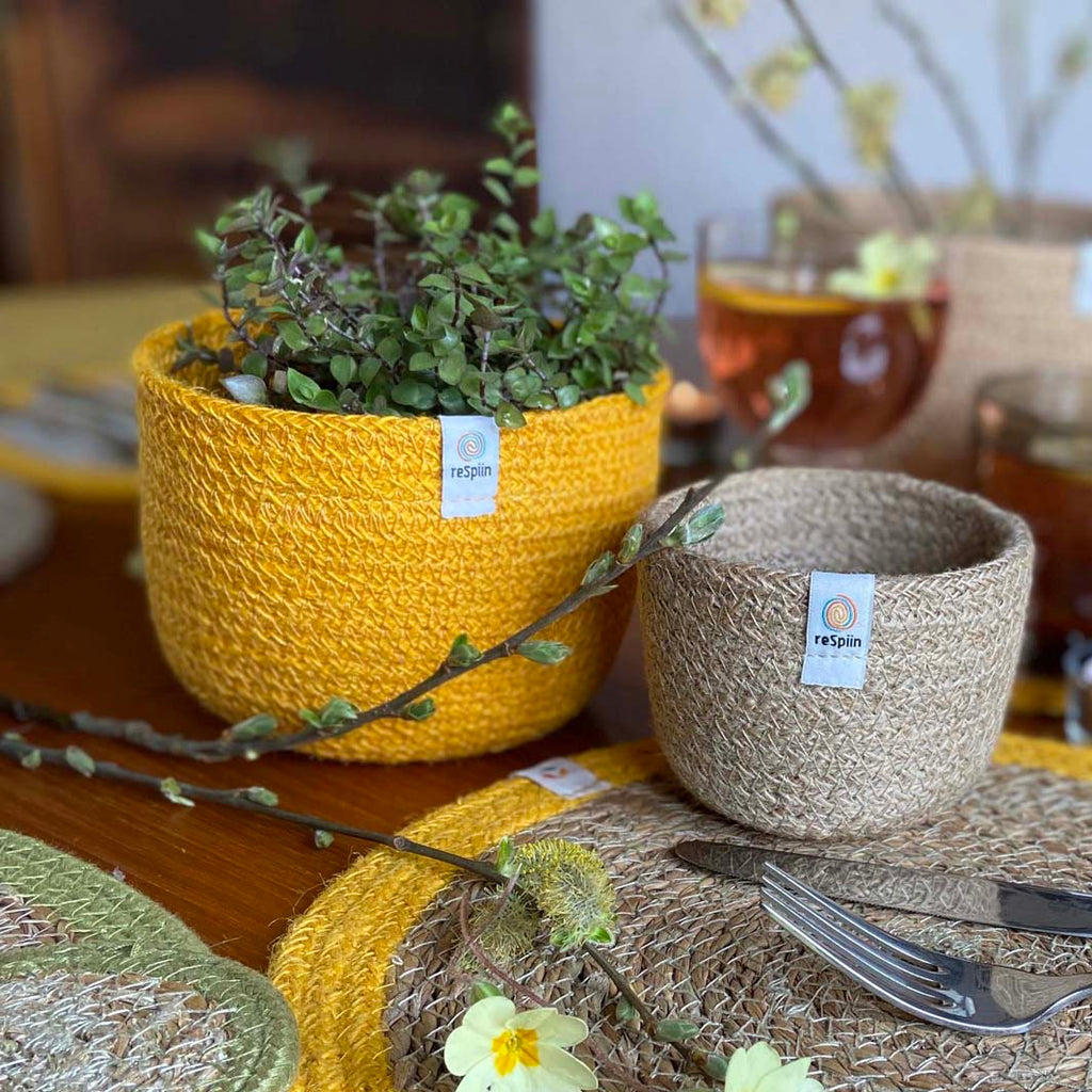 Tall Jute Bowl Sets - Beach