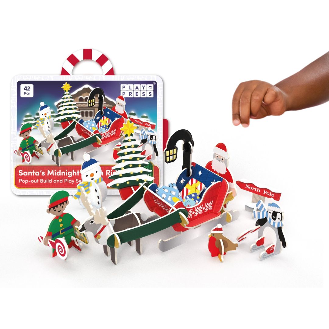 Santa's Midnight Sleigh Ride Playsets - PlayPress Toys