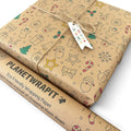 Christmas Fun Recycled Kraft Gift Wrapping Paper