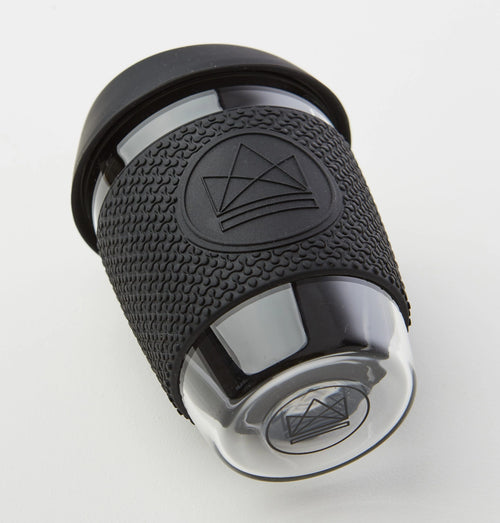 12oz Glass Reusable Coffee Cup - Rock Star