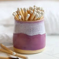 Heather Purple Handmade Ceramic Match Pot - Glosters Pottery