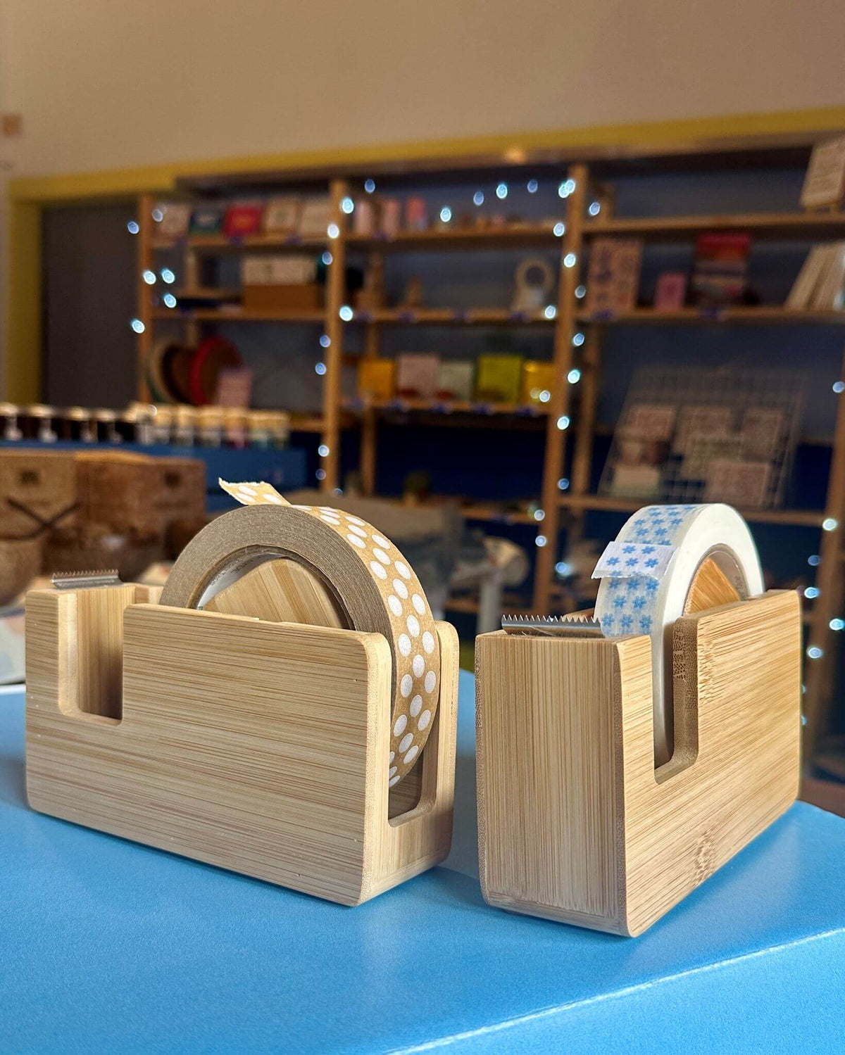 Bamboo Paper Tape Dispenser