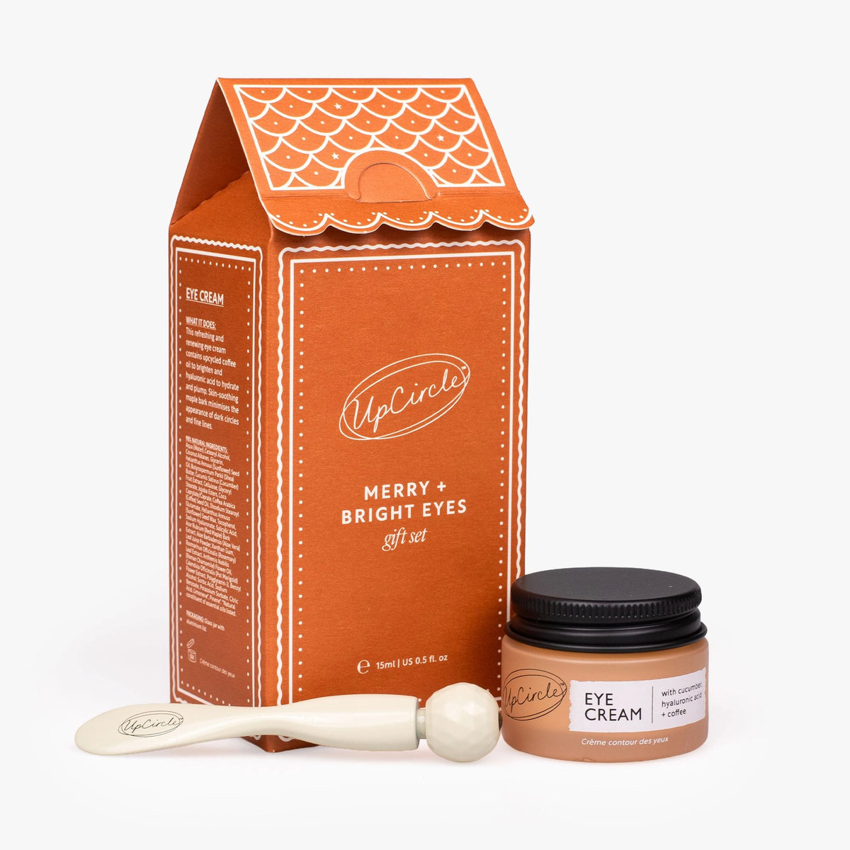 'Merry + Bright Eyes' Vegan Eco Christmas Gingerbread Gift Set