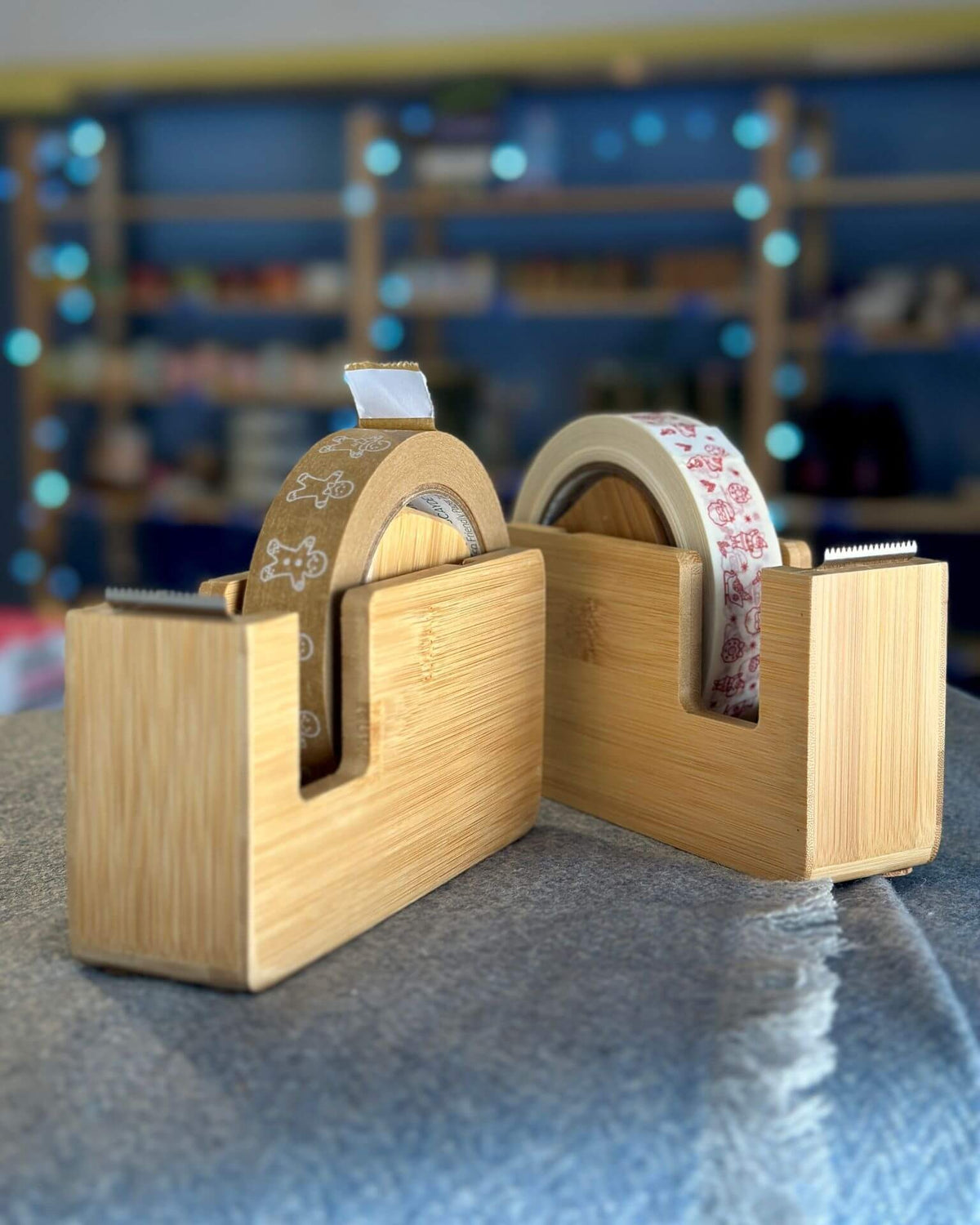 Bamboo Paper Tape Dispenser
