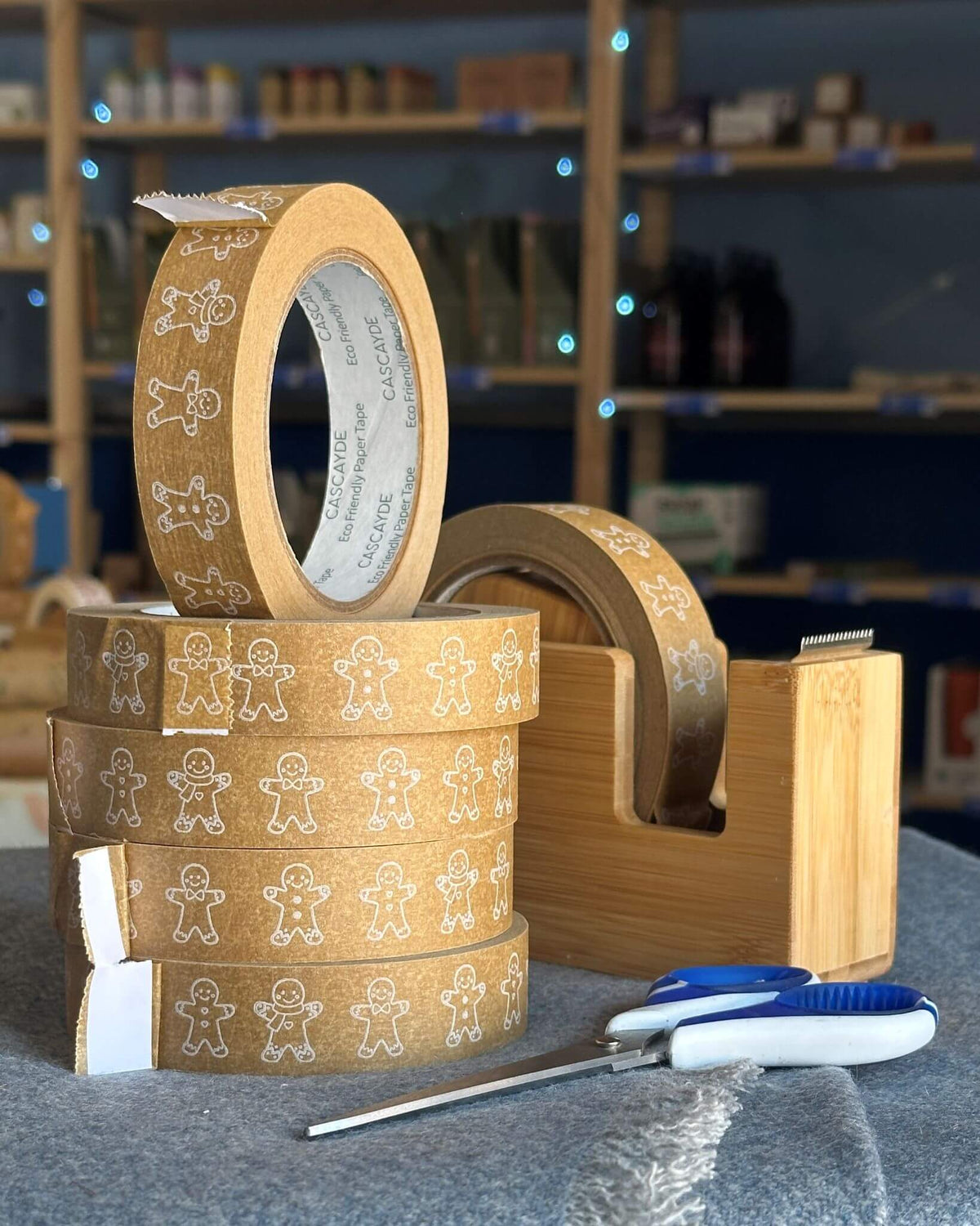 Gingerbread Men Festive Sticky Paper Tapes
