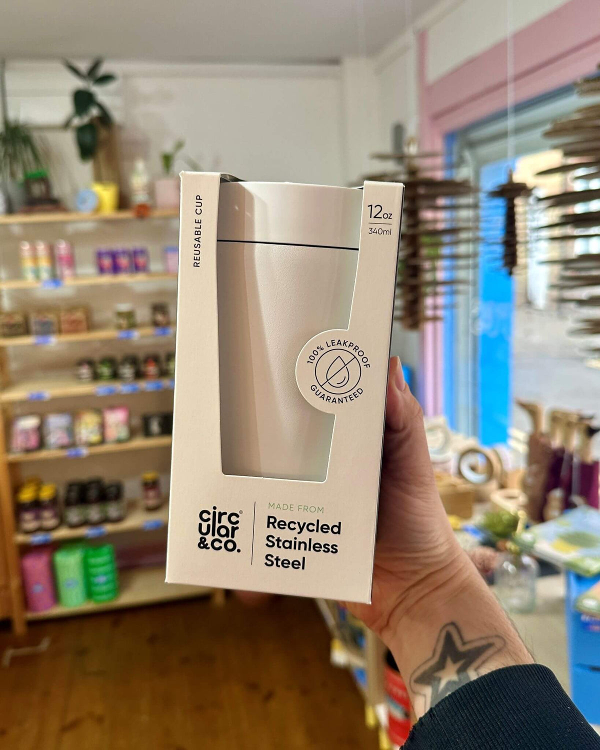 Cloud White 12oz Stainless Steel Reusable Cups
