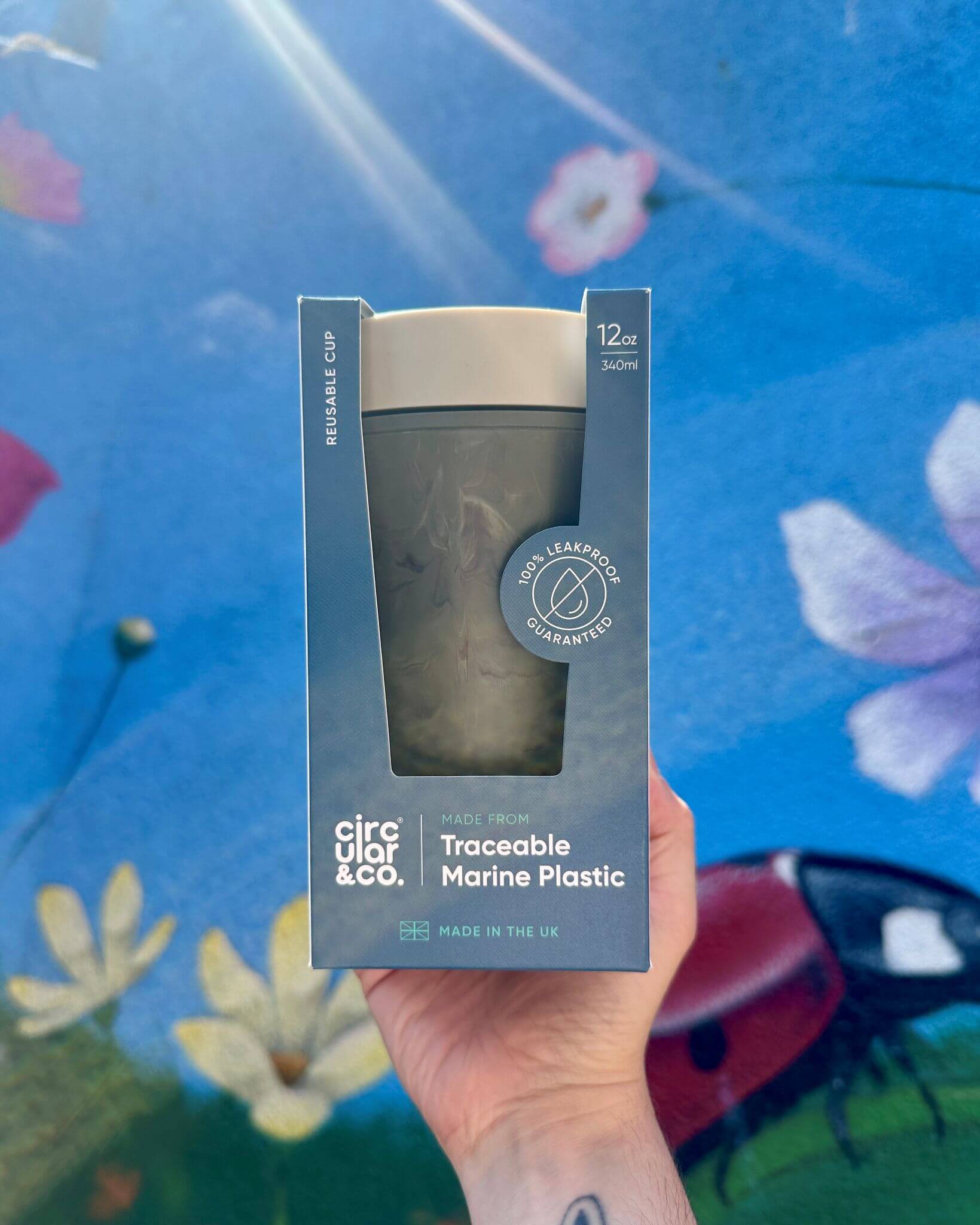 12oz Reusable Coffee Cups Made From Traceable Marine Plastic - Circular & Co