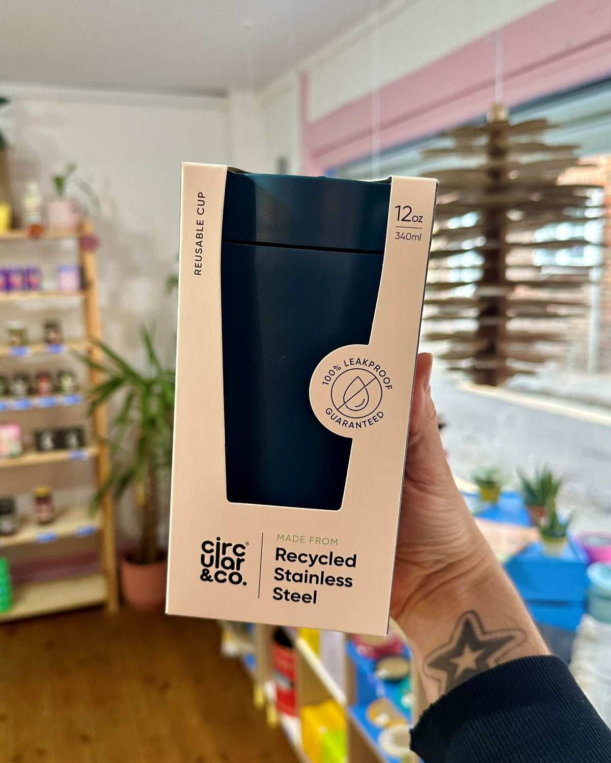 Midnight Blue 12oz Stainless Steel Reusable Cups