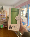 Seaglass Green 12oz Stainless Steel Reusable Cups