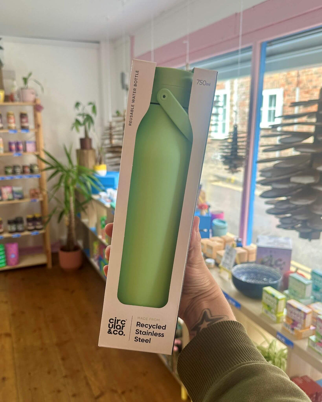 Seaglass Green 750ml Stainless Steel Reusable Bottles