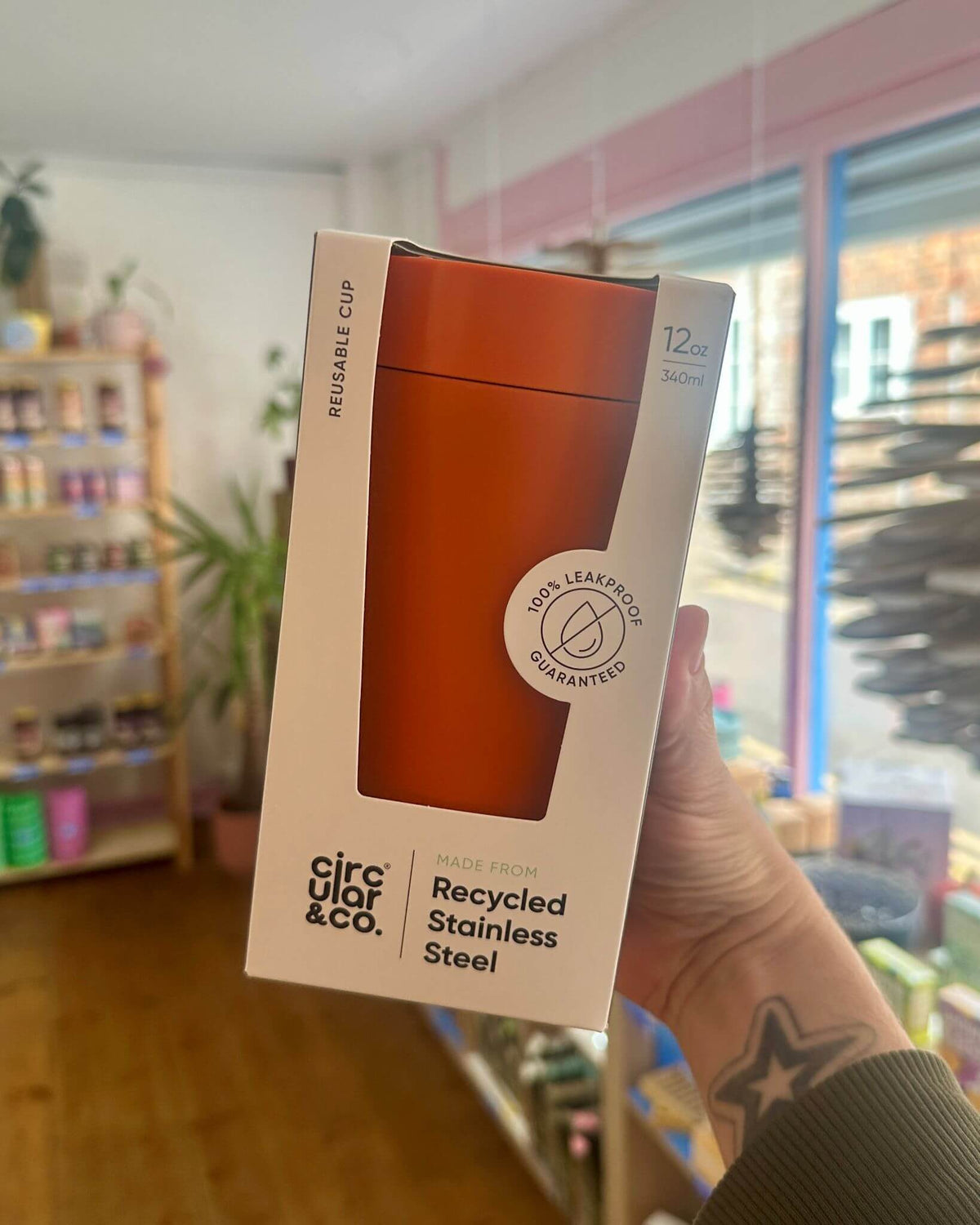 Sunrise Orange 12oz Stainless Steel Reusable Cups