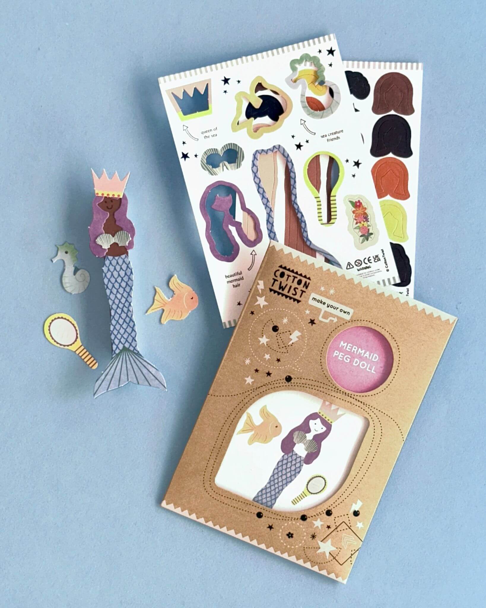 Make Your Own Mermaid Peg Doll
