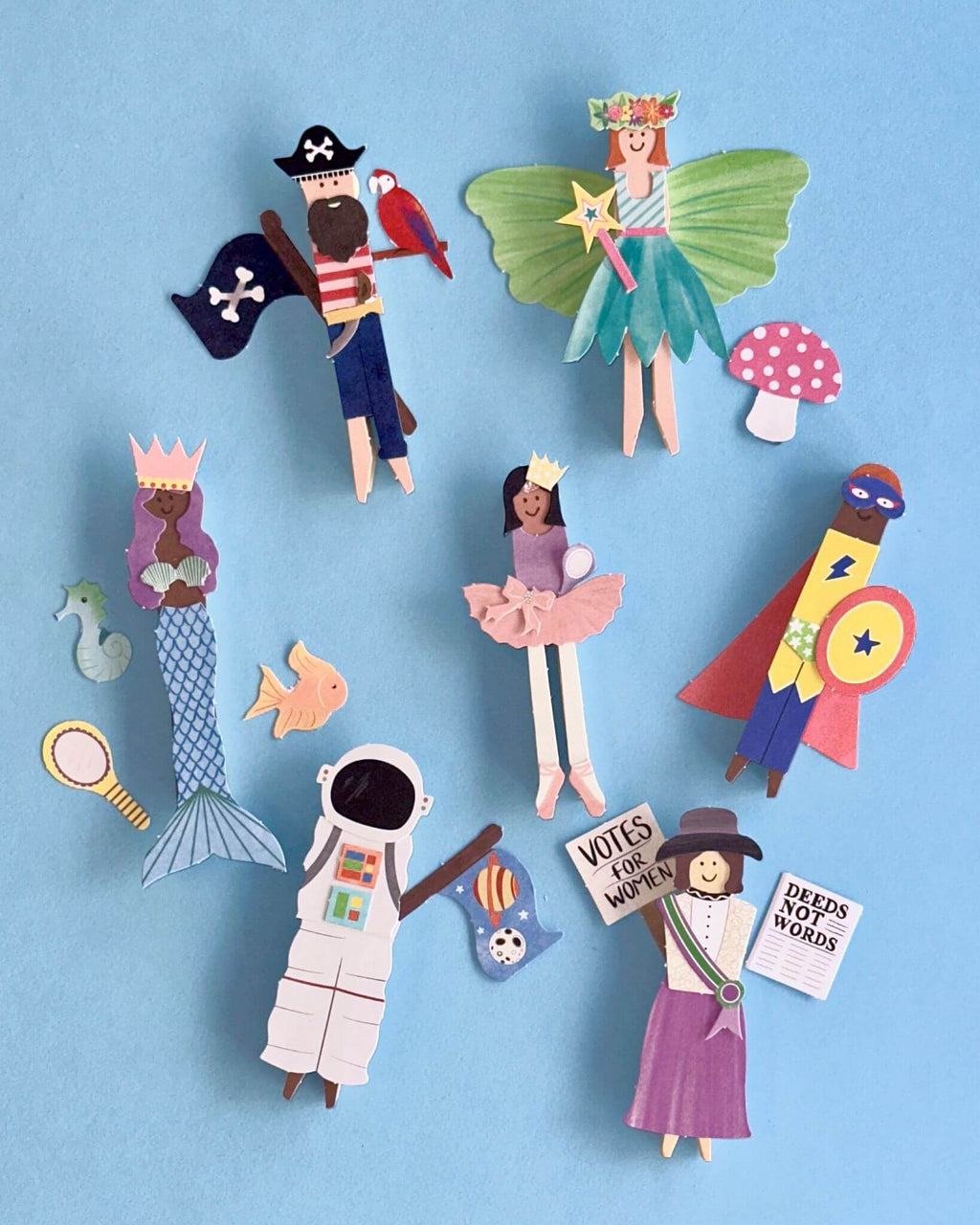 Make Your Own Superhero Peg Doll