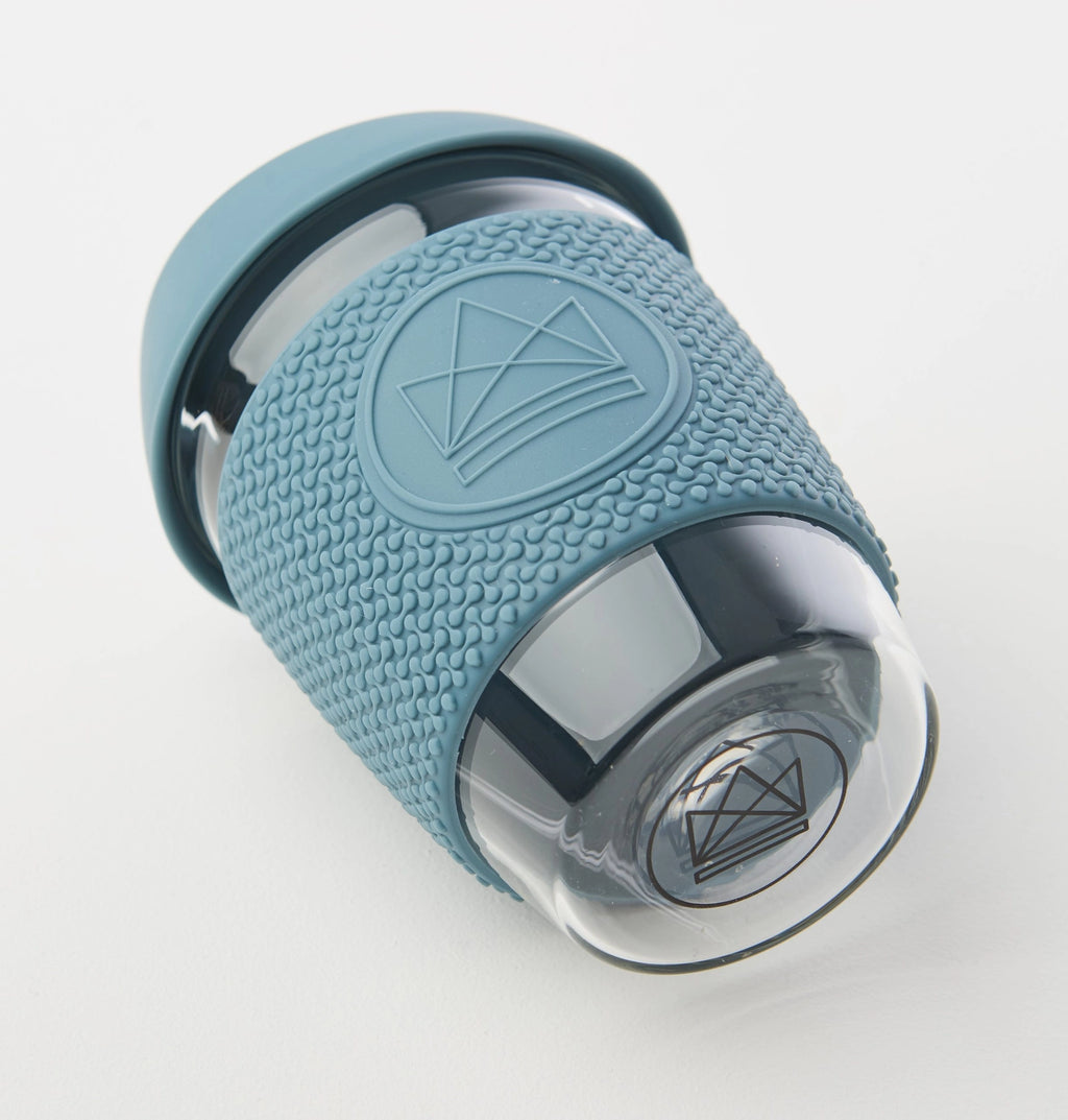 12oz Glass Reusable Coffee Cup - Super Sonic