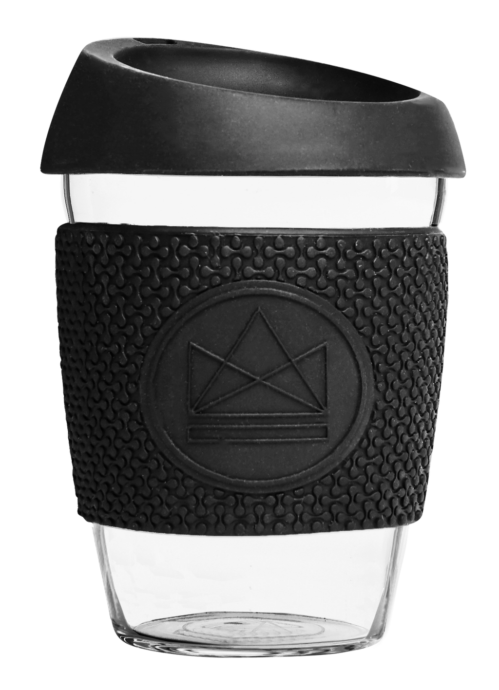 12oz Glass Reusable Coffee Cup - Rock Star
