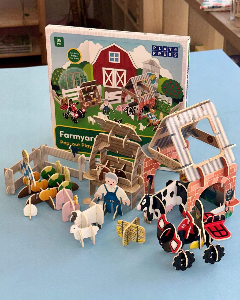 Farmyard Pop Out Playset - PlayPress Toys