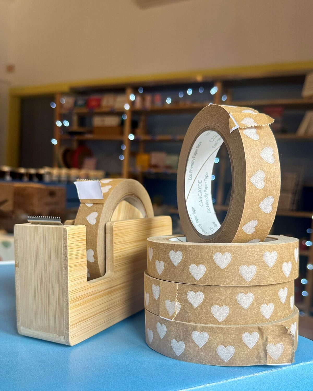 Eco Friendly Heart Paper Packaging Tape - 24mm