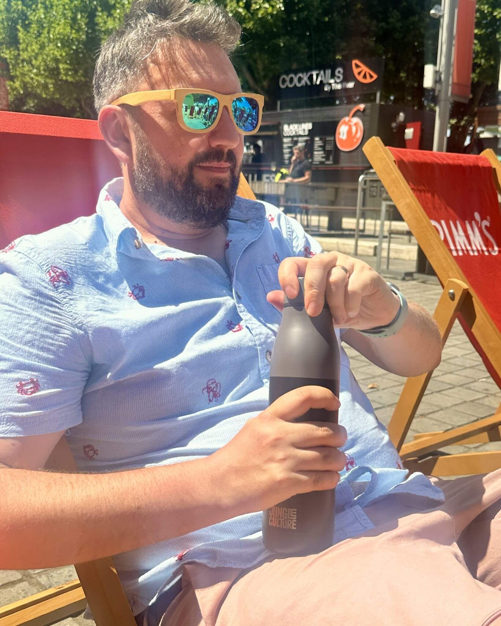 650ml Insulated Reusable Stainless Steel Drinks Bottles - Black