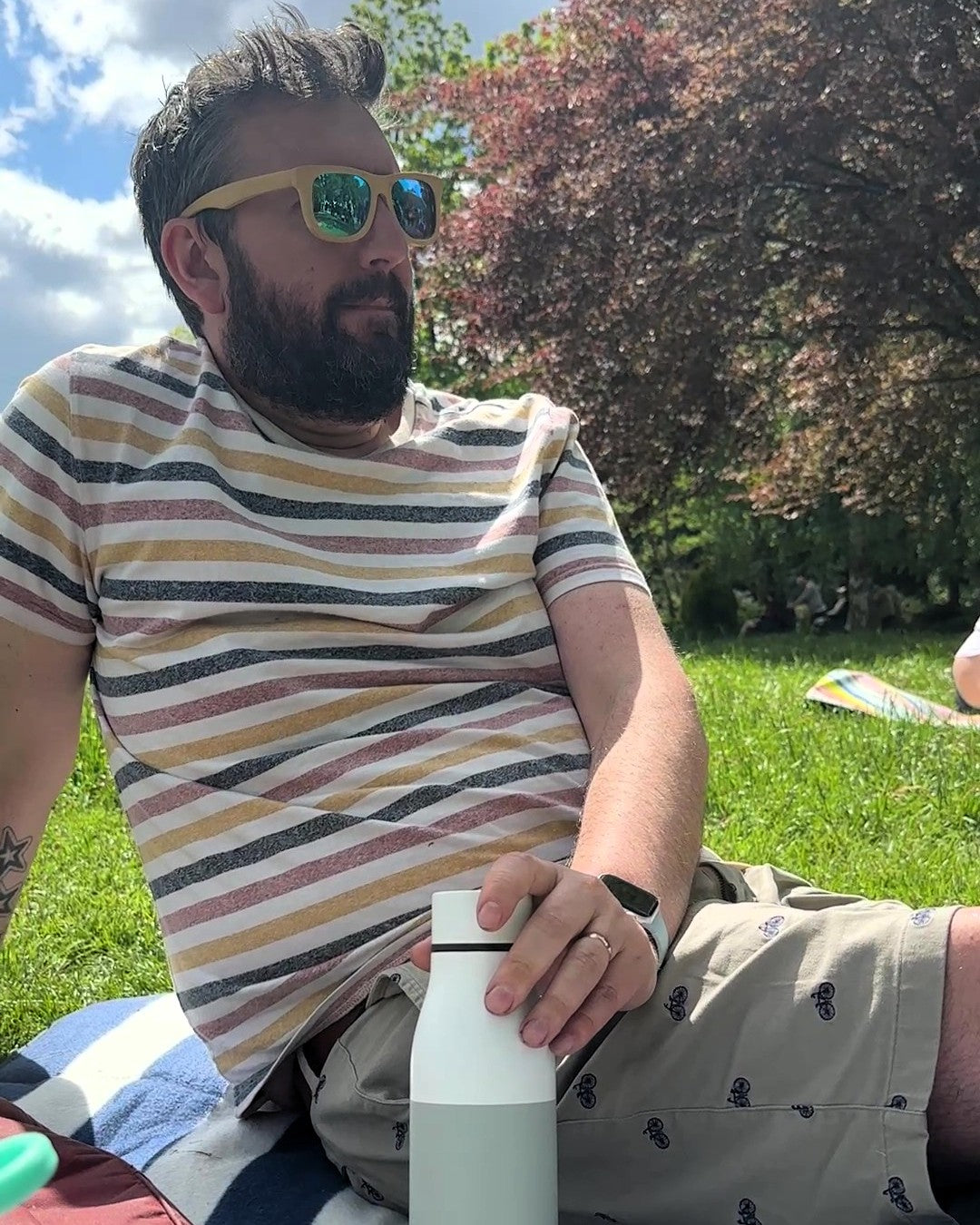 650ml Insulated Reusable Stainless Steel Drinks Bottles - White