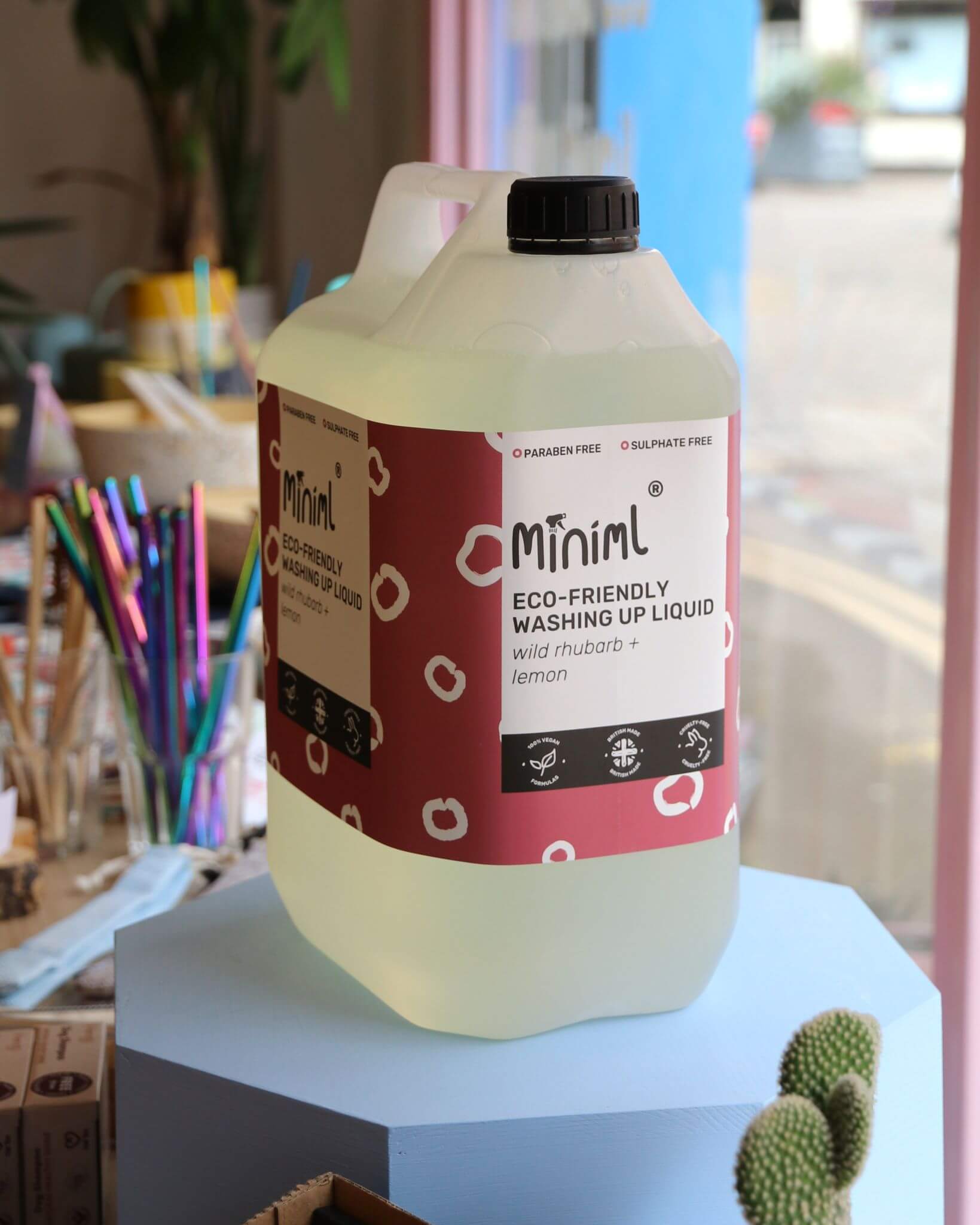 5L Rhubarb & Lemon Washing Up Liquid - Miniml