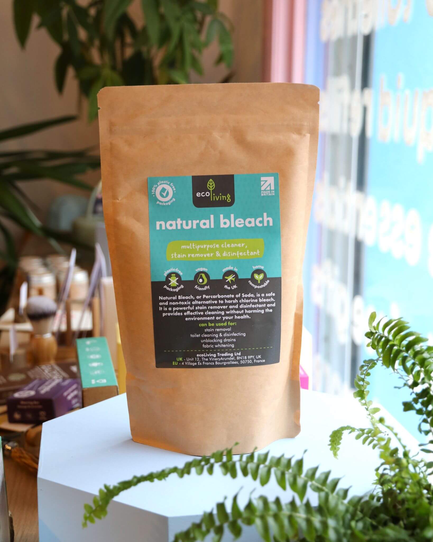 Natural Bleach Cleaning Powder In Pouches