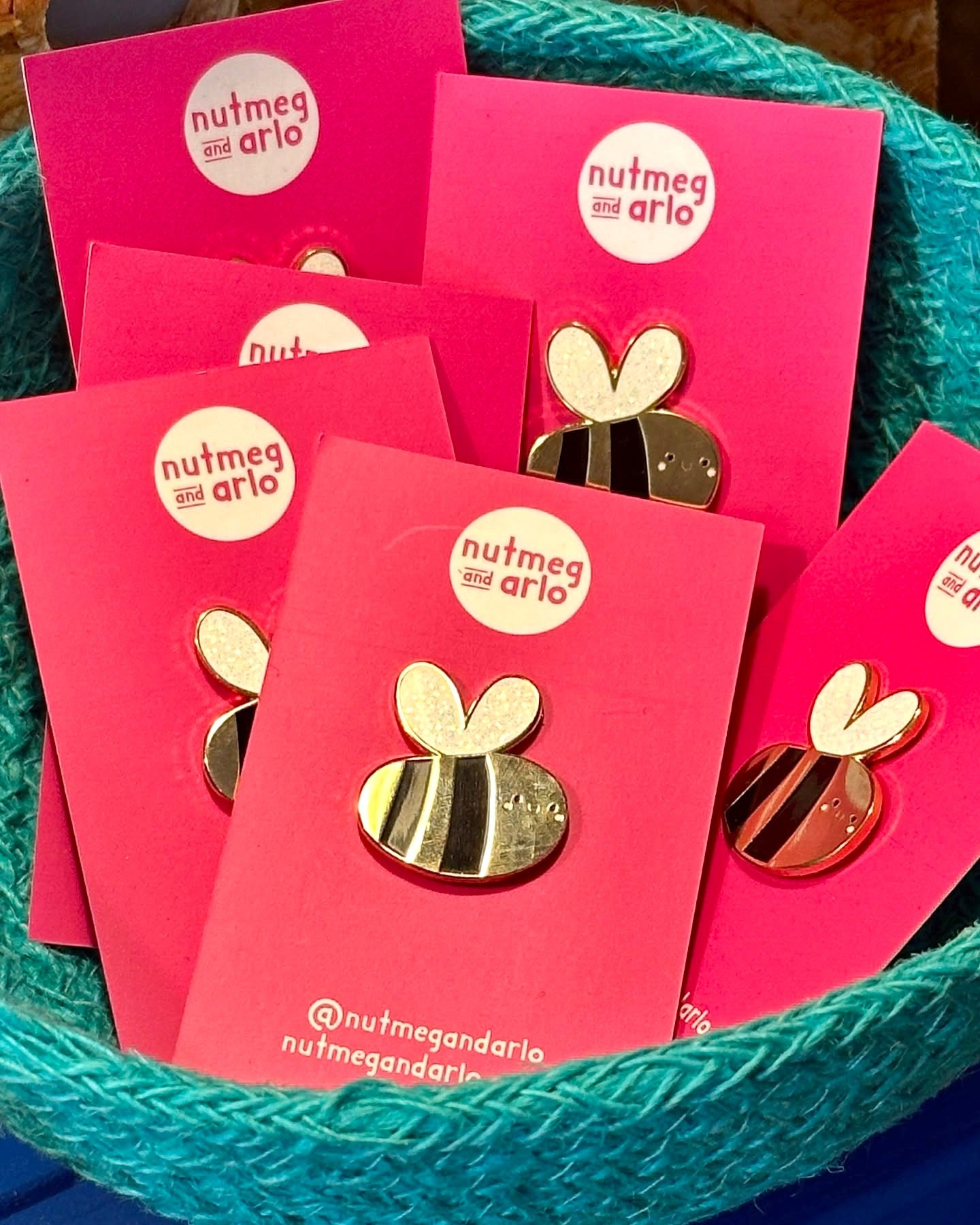 Cute Bee Enamel Pins