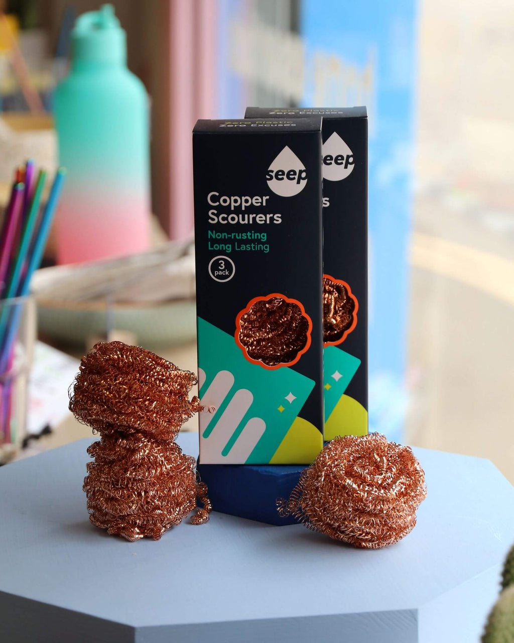 Copper Scourers 3 Pack - Seep
