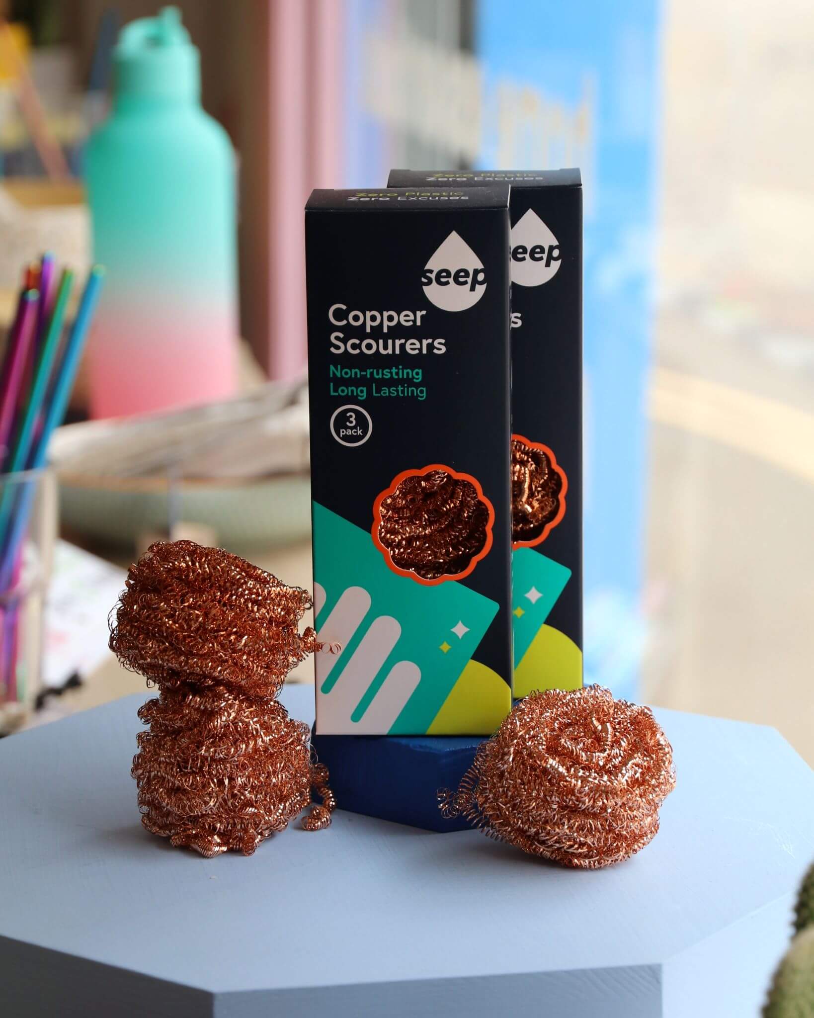 Copper Scourers 3 Pack - Seep